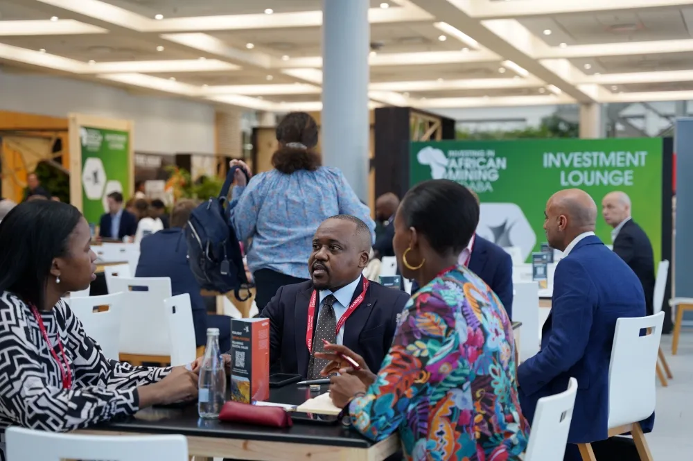 Business meetings in the Mining Indaba Investment Lounge