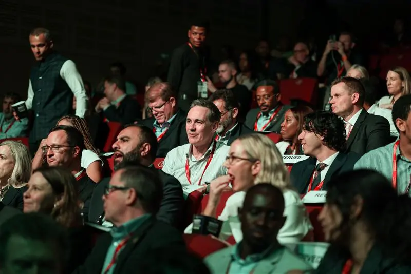 Delegates attending the Deepest Marathon screening at Mining Indaba
