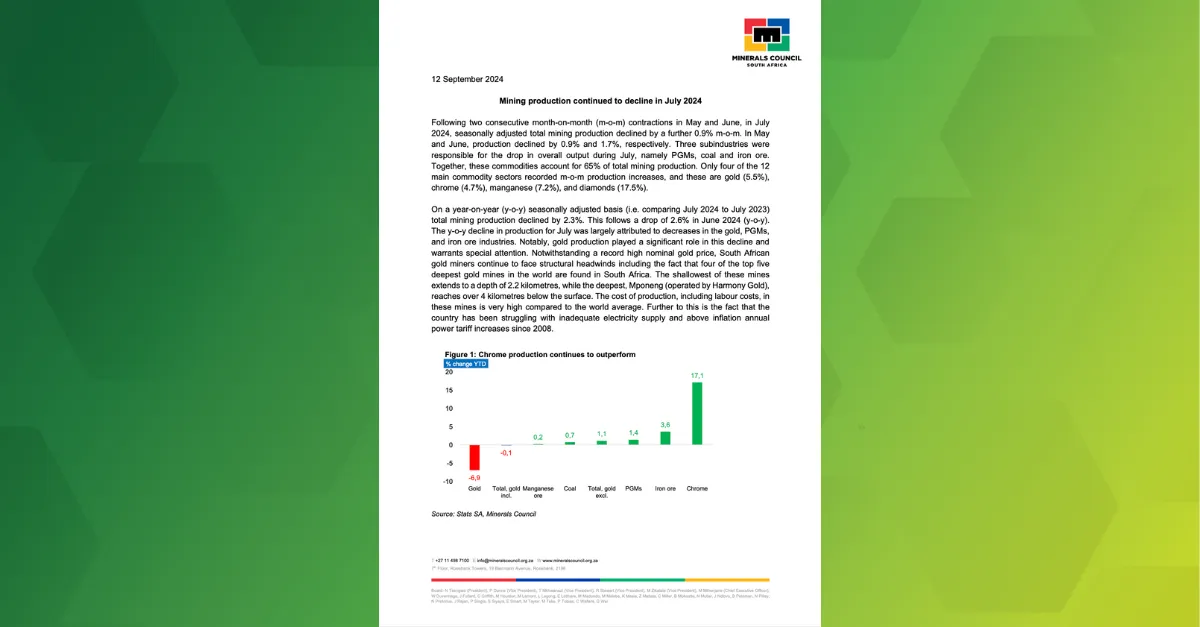 South Africa Latest Economic Insights Report Cover