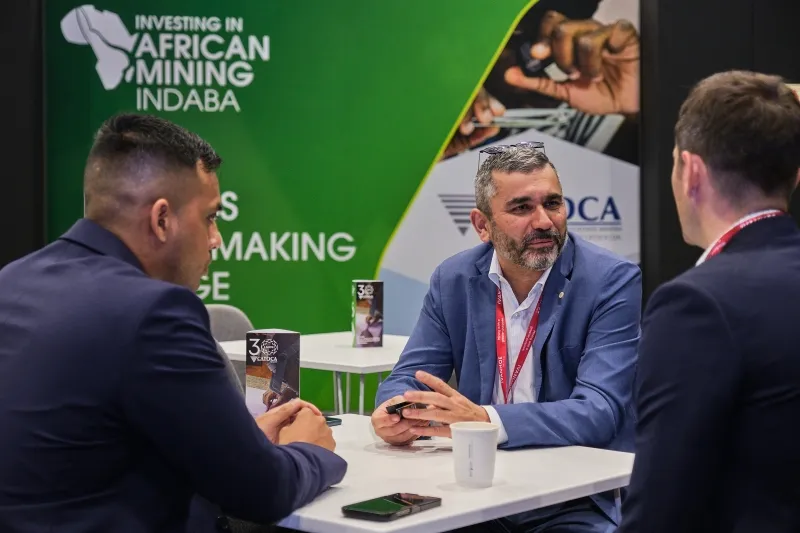 Meeting taking place at the Mining Indaba Business Matchmaking lounge