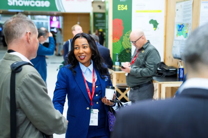 Investors and mining professionals networking at the Explorers Showcase