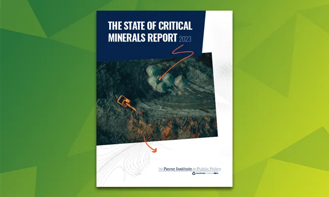 The State of Critical Minerals Report Cover