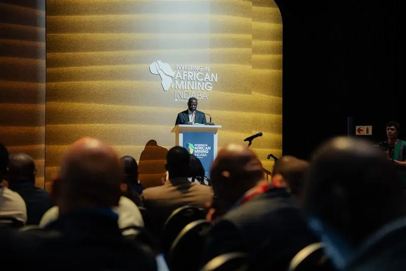 Speaker presenting at the Ghana Country Showcase